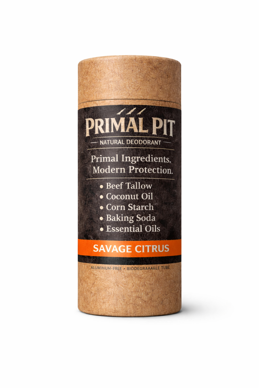 Primal Pit Natural Deodorant – Forest Forge (Aluminum-Free, 3 oz)